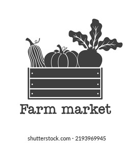 Farm market farmhouse quotes. Isolated on white background. Farm Life sign. Southern vector quotes. Farmhouse Saying.