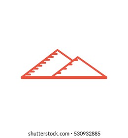 Farm Mountain Vector Logo Design Element