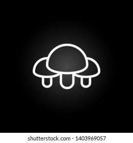 farm, mushrooms neon icon. Elements of farm set. Simple icon for websites, web design, mobile app, info graphics