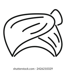 Farm muslim turban icon outline vector. Head sultan. Desert accessories