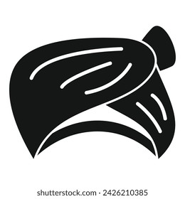 Farm muslim turban icon simple vector. Head sultan. Desert accessories