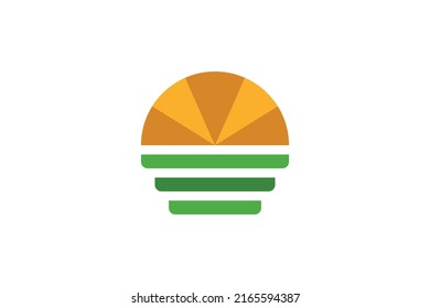 Farm and Nature Colored Logo Vector