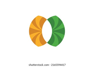Farm and Nature Colored Logo Vector