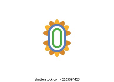 Farm and Nature Colored Logo Vector