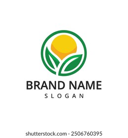 Farm, Nature, Eco friendly business logo leaves, plant, icons