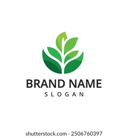 Farm, Nature, Eco friendly business logo leaves, plant, icons