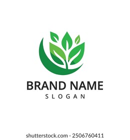 Farm, Nature, Eco friendly business logo leaves, plant, icons