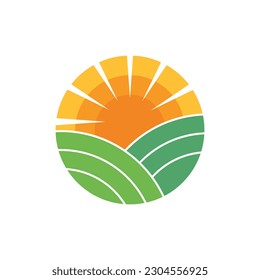 Farm Nature Landscaping Creative Logo