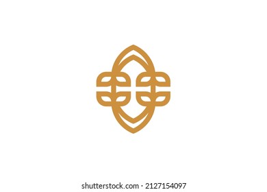 Logo de la granja y la naturaleza