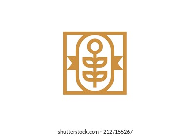 Farm and Nature monoline Logo