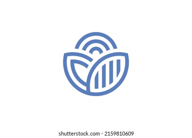 Farm and Nature Monoline Logo