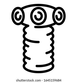 Farm parasite icon. Outline farm parasite vector icon for web design isolated on white background
