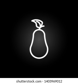 farm, pear neon icon. Elements of farm set. Simple icon for websites, web design, mobile app, info graphics