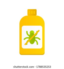 Farm Pesticide Icon In Flat Icon Style With Orange And Green Color For Apps Icon