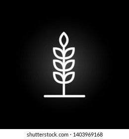farm plant neon icon. Elements of farm set. Simple icon for websites, web design, mobile app, info graphics
