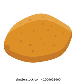 Icono de papa de granja. Isométrico del icono del vector de patata de granja para el diseño web aislado en fondo blanco