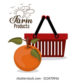 Farm Products digital design, vector illustration eps 10