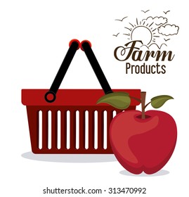 Farm Products digital design, vector illustration eps 10