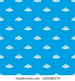 Farm products pattern vector seamless blue repeat for any use