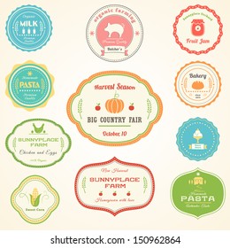 Farm Products Vintage Labels.