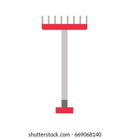 farm rake isolated icon