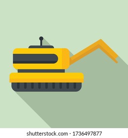 Icono del robot de granja. Ilustración plana del icono del vector del robot agrícola para el diseño web