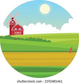 
Farm Rural Animal Cartoons flat icon