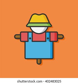 farm Scarecrow vector icon