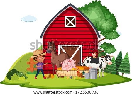 Similar – kid Animal Farm animal