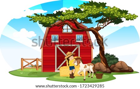 Similar – kid Animal Farm animal