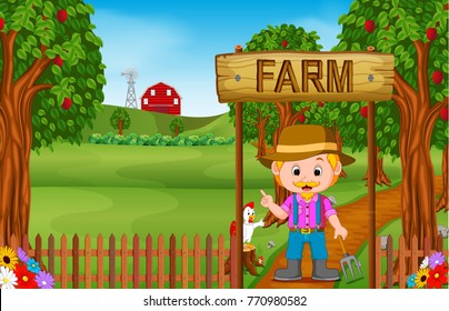 Farm scenes with many animals and farmers