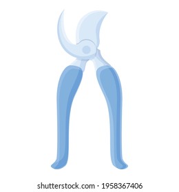 Farm secateurs icon. Cartoon of Farm secateurs vector icon for web design isolated on white background