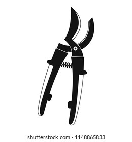 Farm secateurs icon. Simple illustration of farm secateurs vector icon for web design isolated on white background