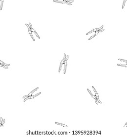 Farm secateurs pattern seamless vector repeat geometric for any web design