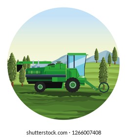 Farm seeding tractor