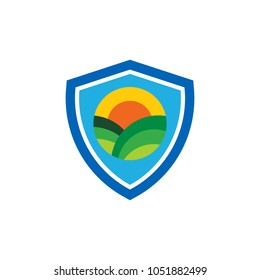 Farm Shield Logo Icon Design