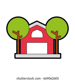 farm stable building icon