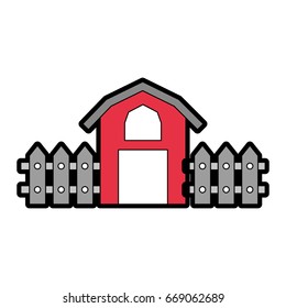 farm stable building icon