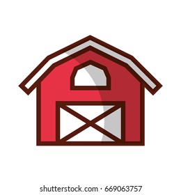 farm stable building icon
