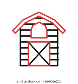 farm stable building icon