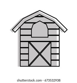 farm stable building icon