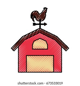 farm stable building icon