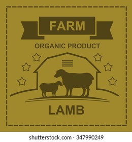 Farm stamps and labels vector