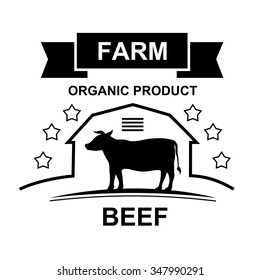 Farm stamps and labels vector