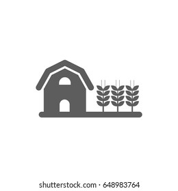 Farm store with  icon in trendy flat style isolated on white background. Symbol for your web site design, logo, app, UI. Vector illustration, EPS