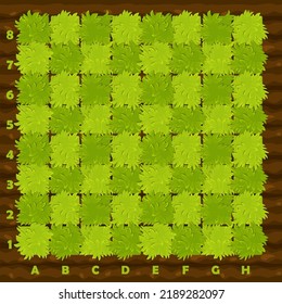 Farm style chess board for 2D game interface UI