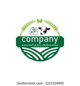 Farm symbol logo design with vector format.