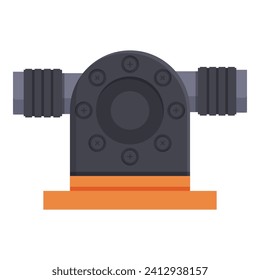 Farm system motor icon cartoon vector. Treatment valve compressor. Electric gear