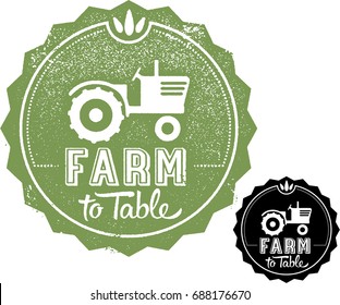 Farm To Table Menu Graphic Stamp