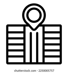 Agrartechnologie-Symbol, Umrissvektor. Digitaler Bauer. Systemtablette